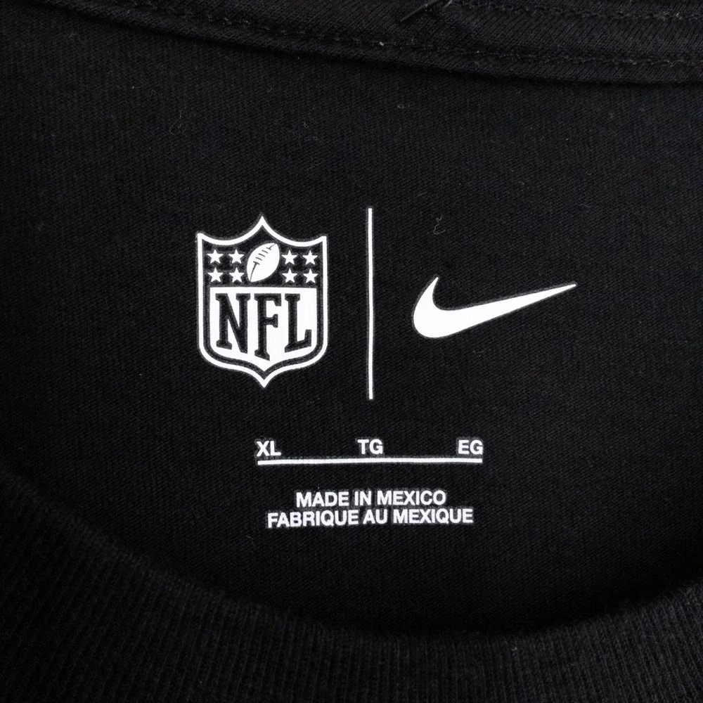 Nike‎ Tennessee Titans Crucial Catch T-Shirt Men's XL Black NFL Intercept Cancer
